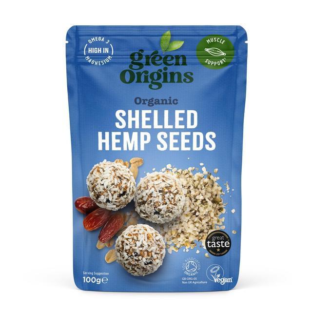 Green Origins Organic Raw Shelled Hemp Seeds   100g GOODS M&S   