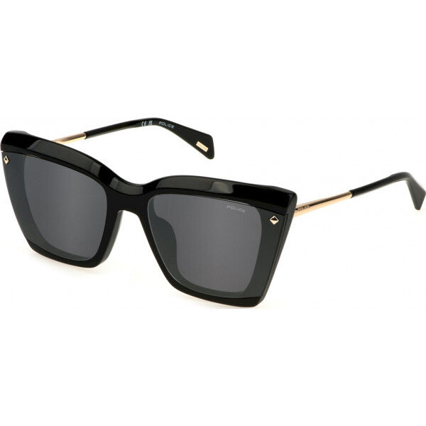 Police black acetate sunglasses SPLL95 61 610700 (British brand)
