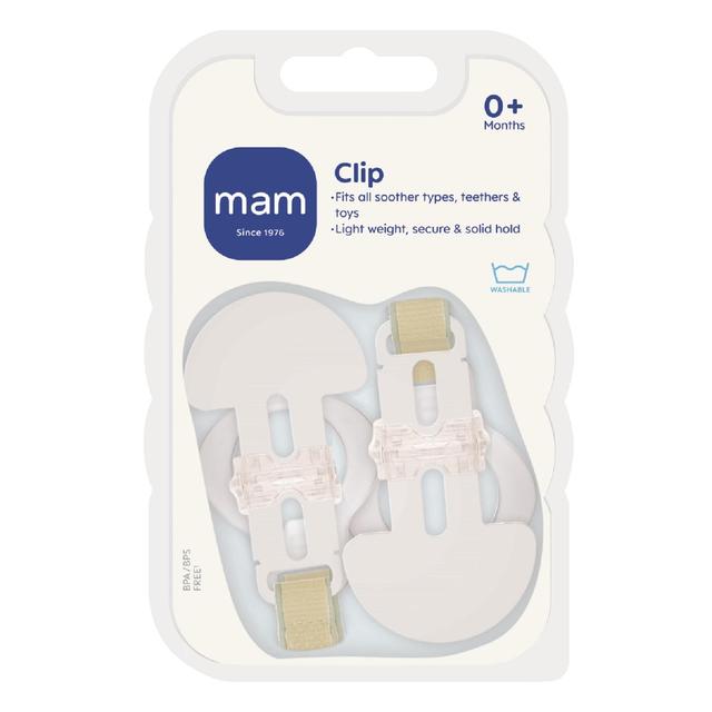 MAM Soother Clip Double Pack - Unisex   2 per pack