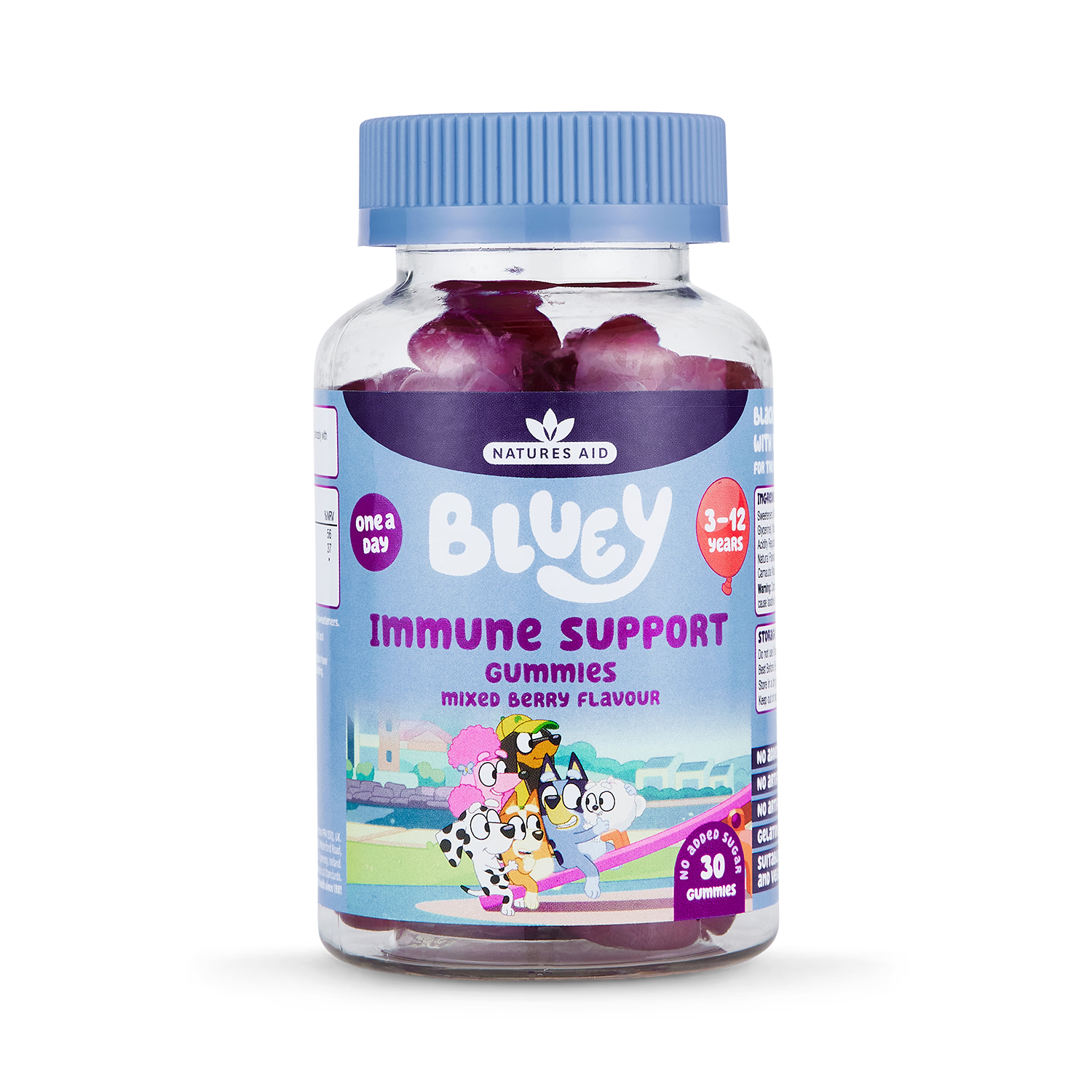 Natures Aid Bluey gummies mixed berry 30 count - British product