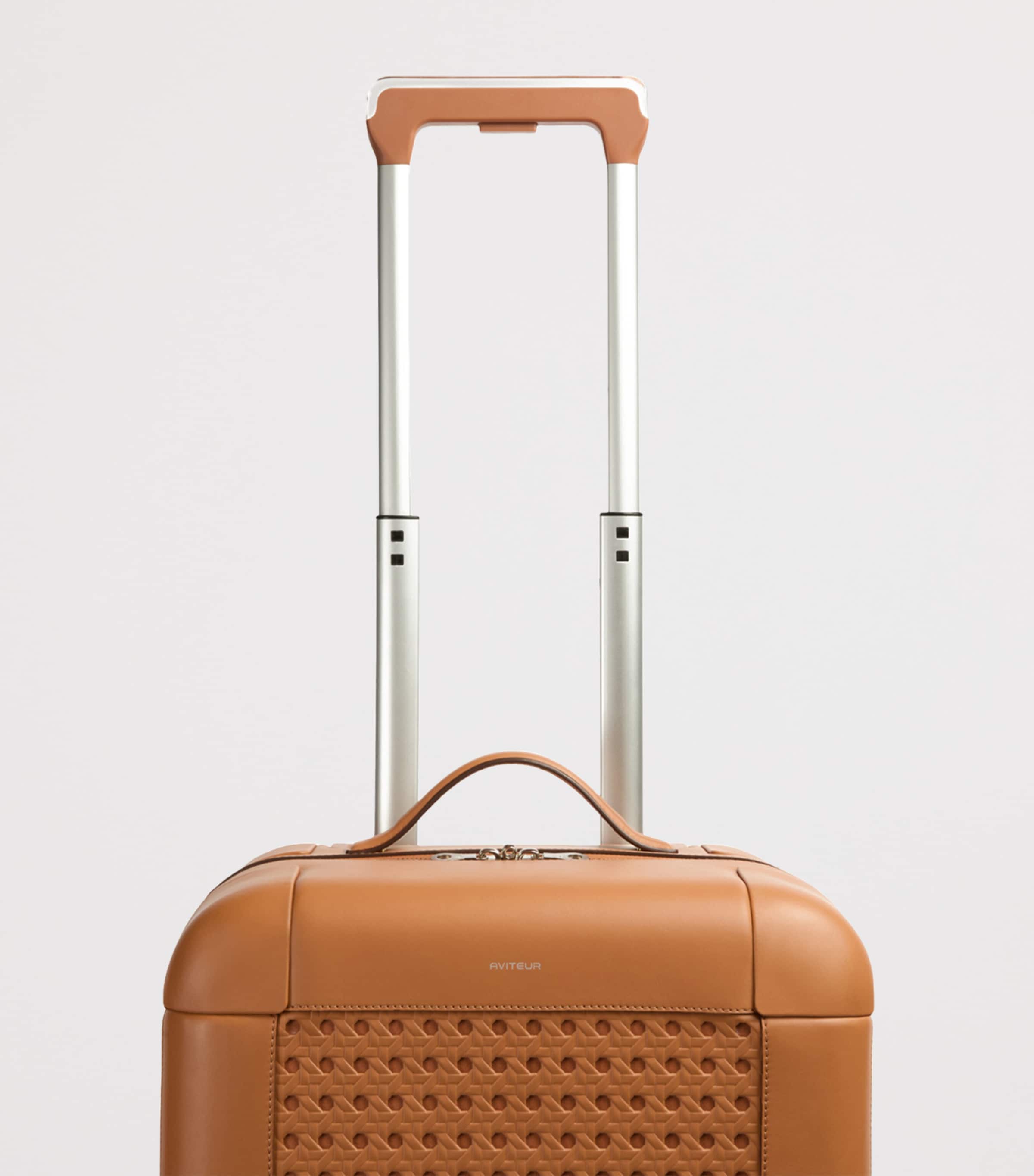 Aviteur leather carry-on suitcase 55cm - British product