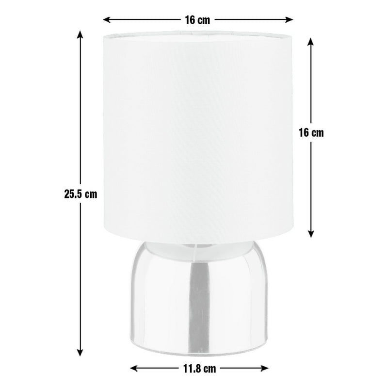 Argos Home touch table lamp pair black 25cm, UK version