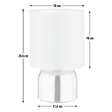 Argos Home touch table lamp pair black 25cm, UK version