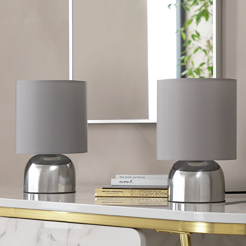 Argos Home touch table lamp pair black 25cm, UK version
