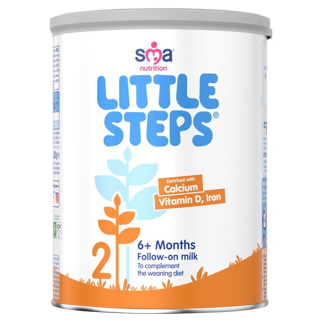 SMA Little Steps 2 Follow-on Milk Powder 6 mths+   800g