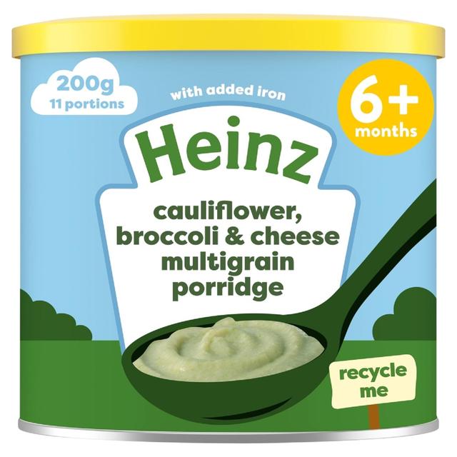 Heinz 6+mth First Steps Multigrain Cauliflower Broccoli & Cheese Porridge   200g GOODS M&S   