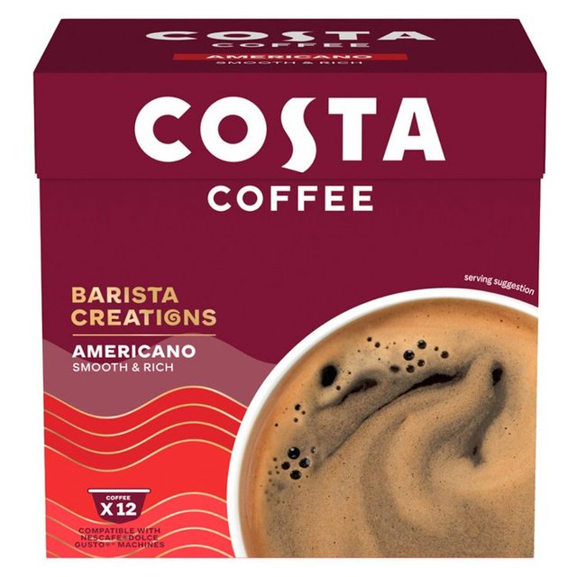 Costa Coffee NESCAFE Dolce Gusto Compatible Signature Blend Americano Pods   10 per pack GOODS M&S   