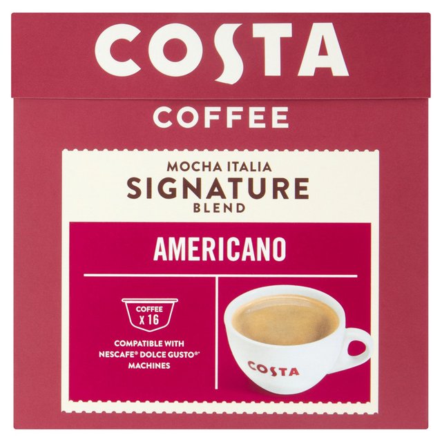 Costa Coffee NESCAFE Dolce Gusto Compatible Signature Blend Americano Pods   10 per pack GOODS M&S   