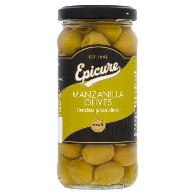 Epicure Manzanilla Stoneless Green Olives   235g GOODS M&S   