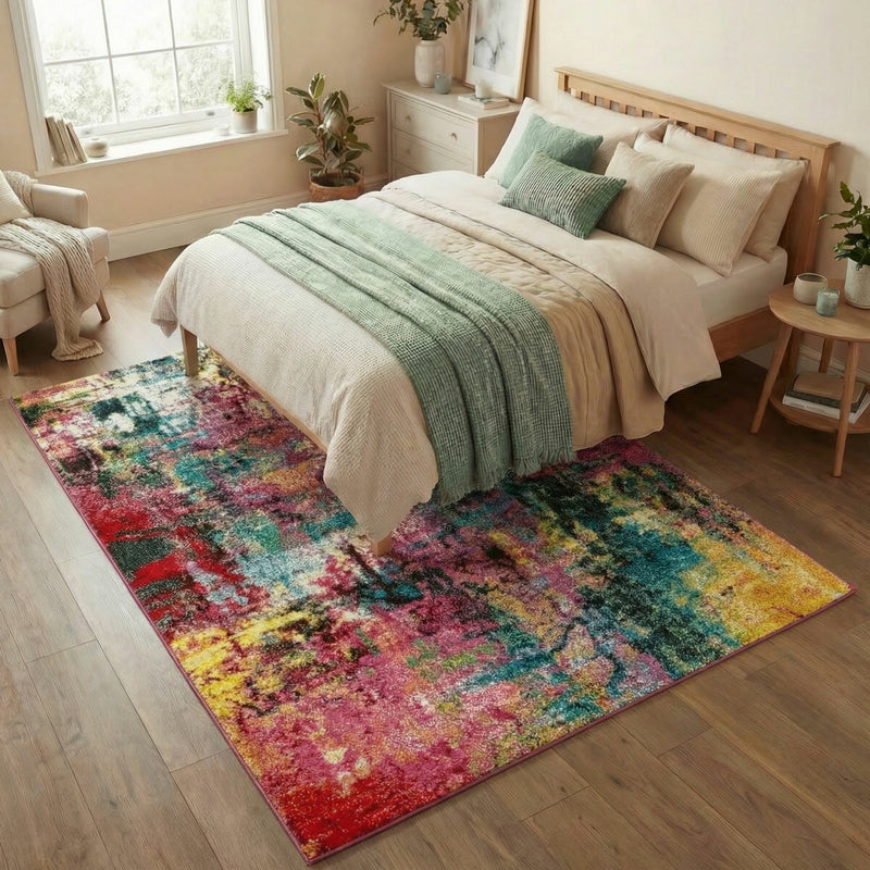 Concept Looms Art Garden Multicolour Rug - British product