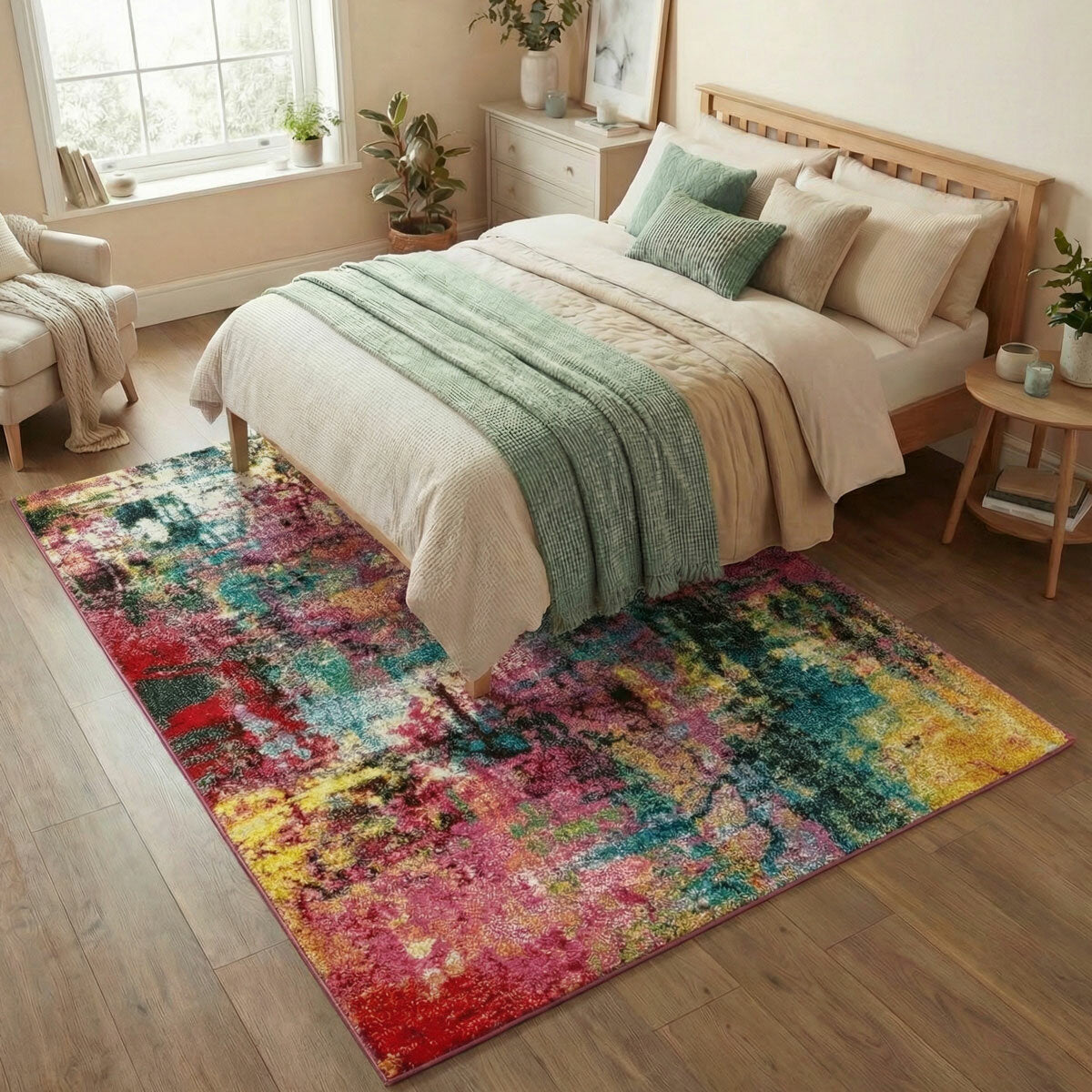 Concept Looms Art Garden Multicolour Rug - British product