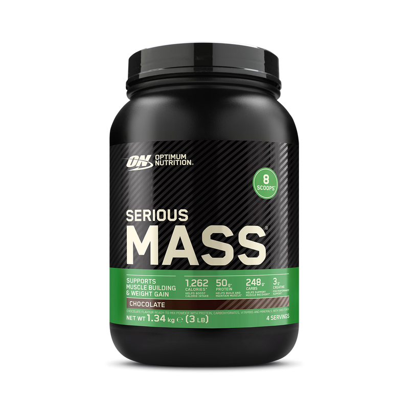 Optimum Nutrition mass gainer chocolate 1.34kg, imported from the UK