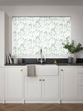 Next Isla Floral roller blind Duck Egg Blue - British product