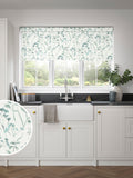 Next Isla Floral roller blind Duck Egg Blue - British product