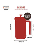 La Cafetiere Blue Pisa 8 Cup Cafetiere, UK version