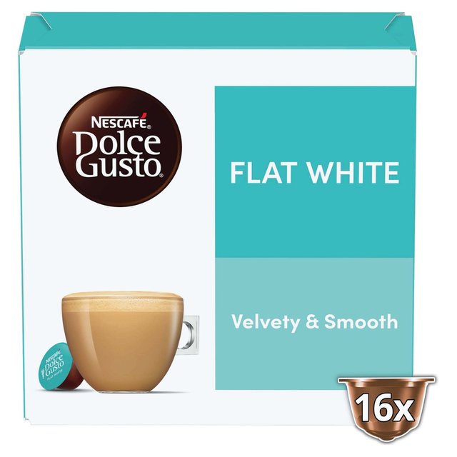 Nescafe Dolce Gusto Flat White Coffee Pods   16 per pack GOODS M&S   