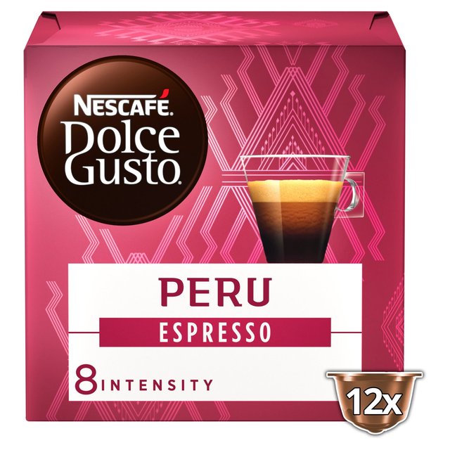 Nescafe Dolce Gusto Peru Cajamarca Espresso Coffee Pods   12 per pack