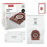 Miele HyClean Pure CO dust bags XL pack of 8, imported from the UK