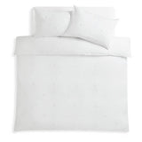 Argos Home tufted white polka dot bedding set single - British product