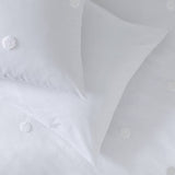 Argos Home tufted white polka dot bedding set single - British product