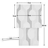 Habitat x Scion small billow fabric table lamp orange, UK version