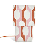 Habitat x Scion small billow fabric table lamp orange, UK version