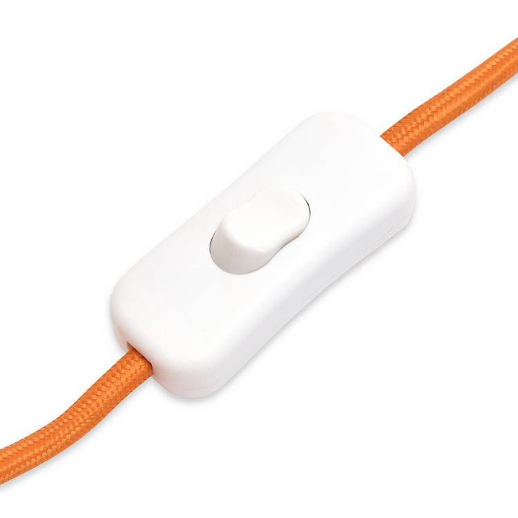 Habitat x Scion small billow fabric table lamp orange, UK version