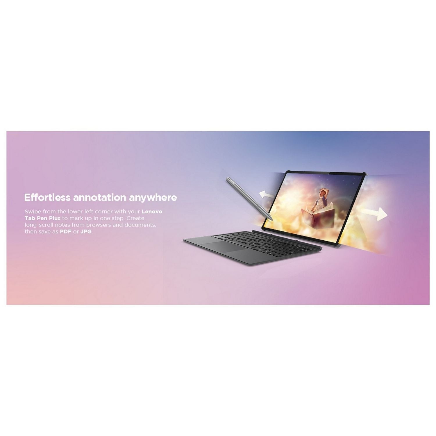 Lenovo Idea Tab Pro tablet with Tab Pen Plus 12.7in 128GB (British brand)