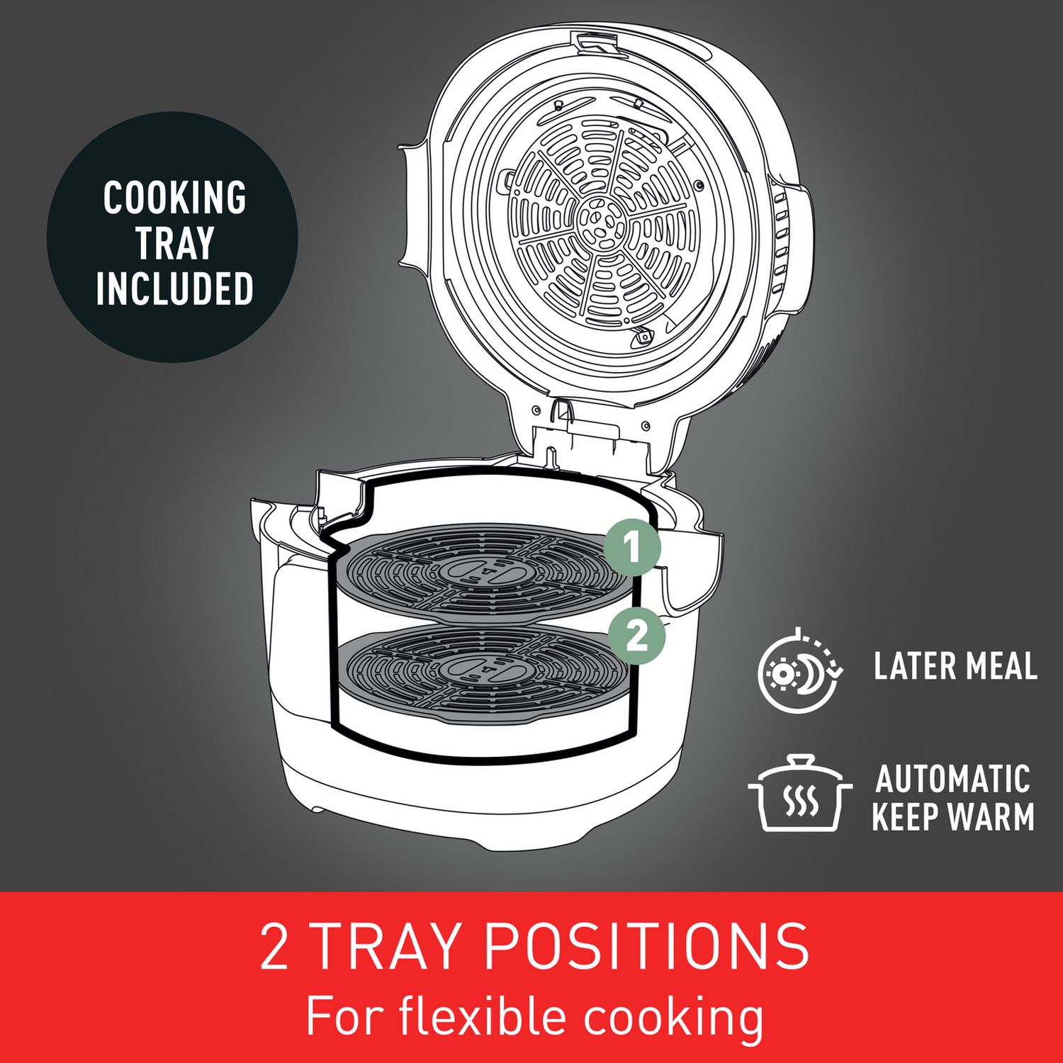 Tefal Actifry Multicook Air Fryer 6L, UK version