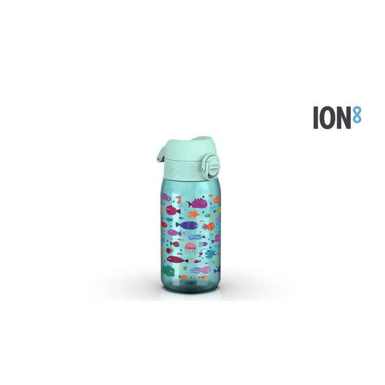 Ion8 water bottle fish blue 350ml, UK version