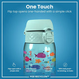 Ion8 water bottle fish blue 350ml, UK version