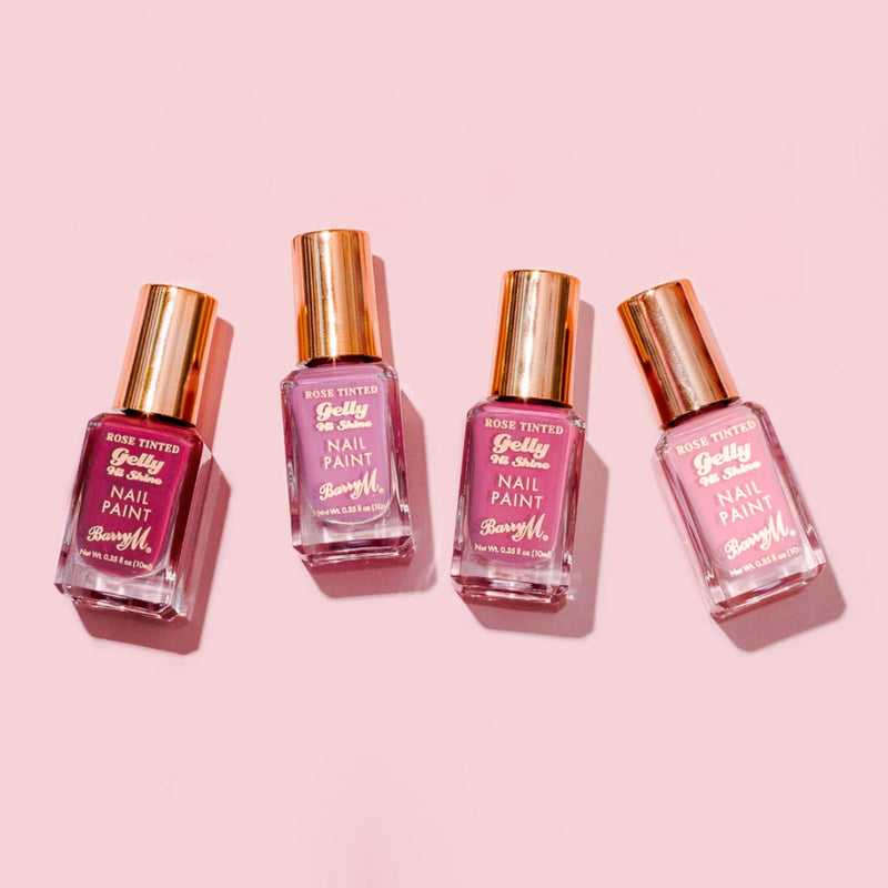 Barry M rose nail polish set of 4 shades, UK version