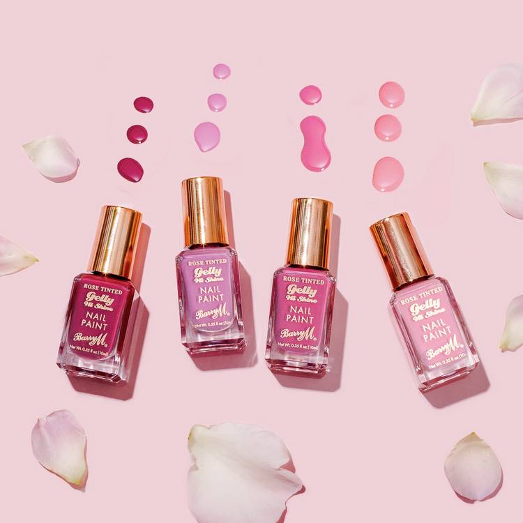 Barry M rose nail polish set of 4 shades, UK version