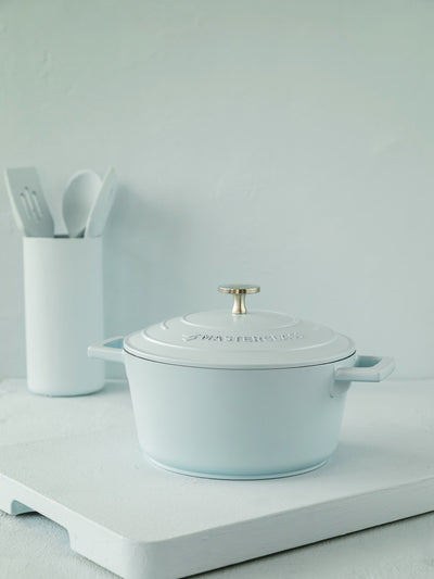 Next MasterClass Blue Cast Aluminium Casserole Dish 2.5L- Buy online at McGrocer
