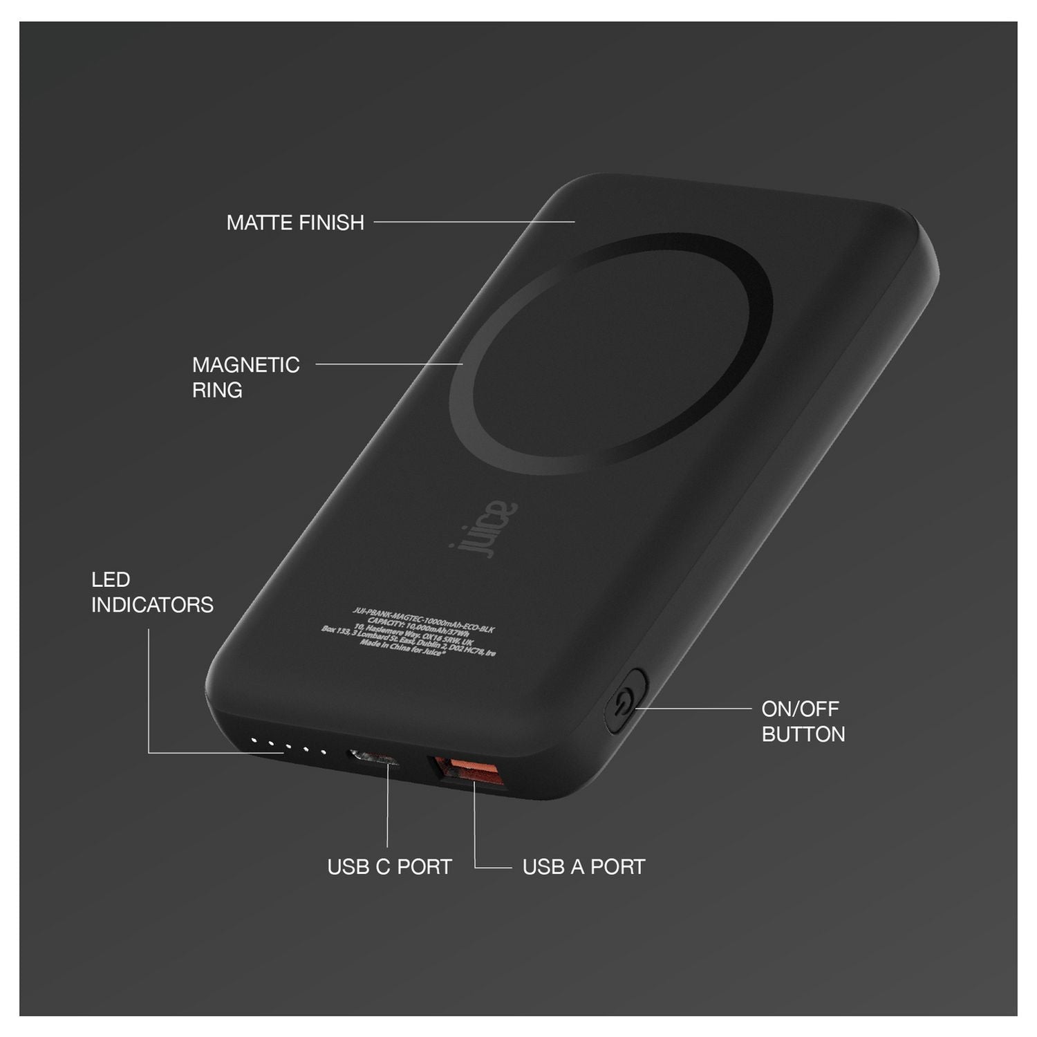 Juice wireless power bank MagTec 2 10000mAh, imported from the UK