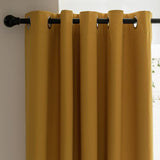 Habitat blackout curtains mustard colour 229cm wide, imported from the UK