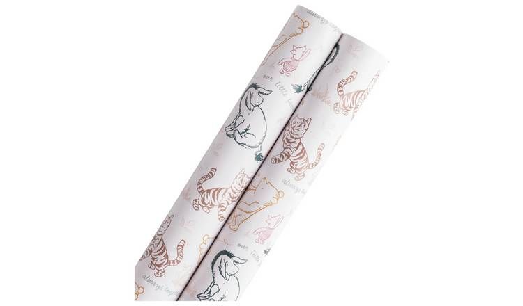 Disney 2 Rolls Winnie The Pooh Wrapping Paper Set