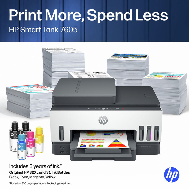 HP Smart Tank 7605 wireless printer, imported from the UK