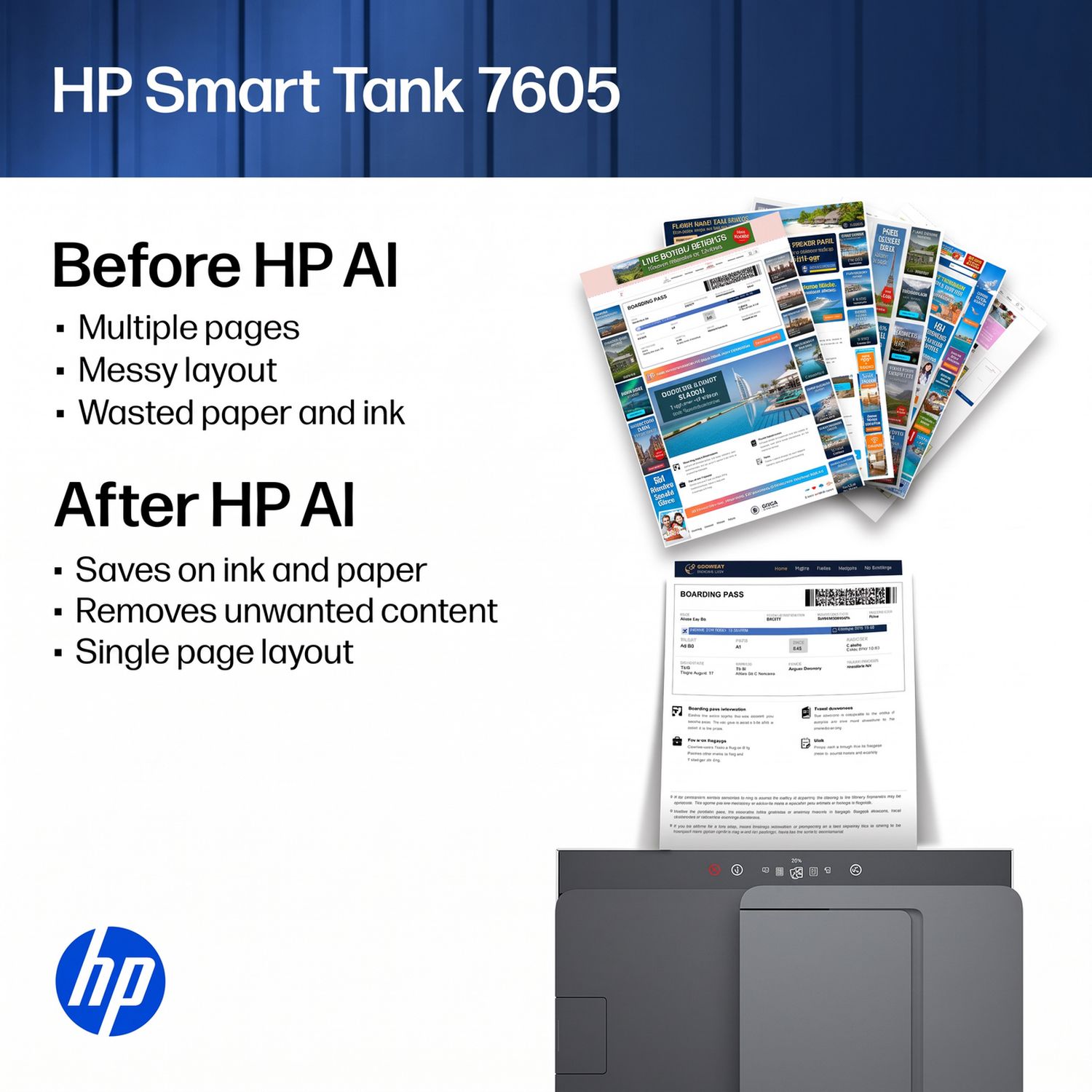 HP Smart Tank 7605 wireless printer, imported from the UK
