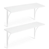 Habitat white bracket shelves 60cm set of 2 - British product