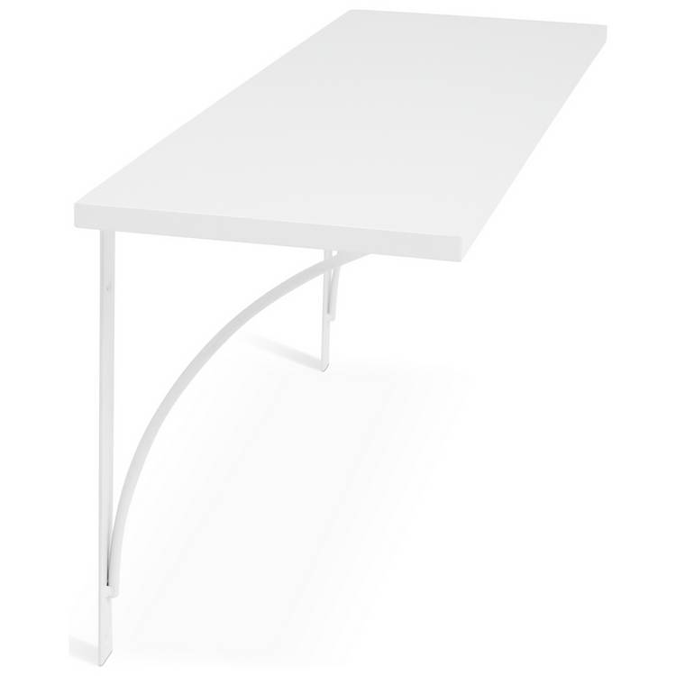 Habitat white bracket shelves 60cm set of 2 - British product