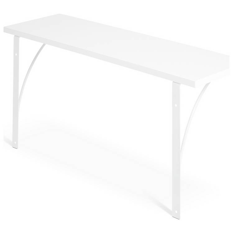 Habitat white bracket shelves 60cm set of 2 - British product