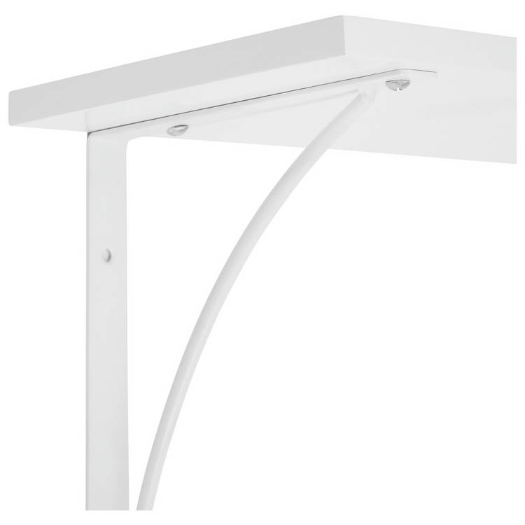 Habitat white bracket shelves 60cm set of 2 - British product