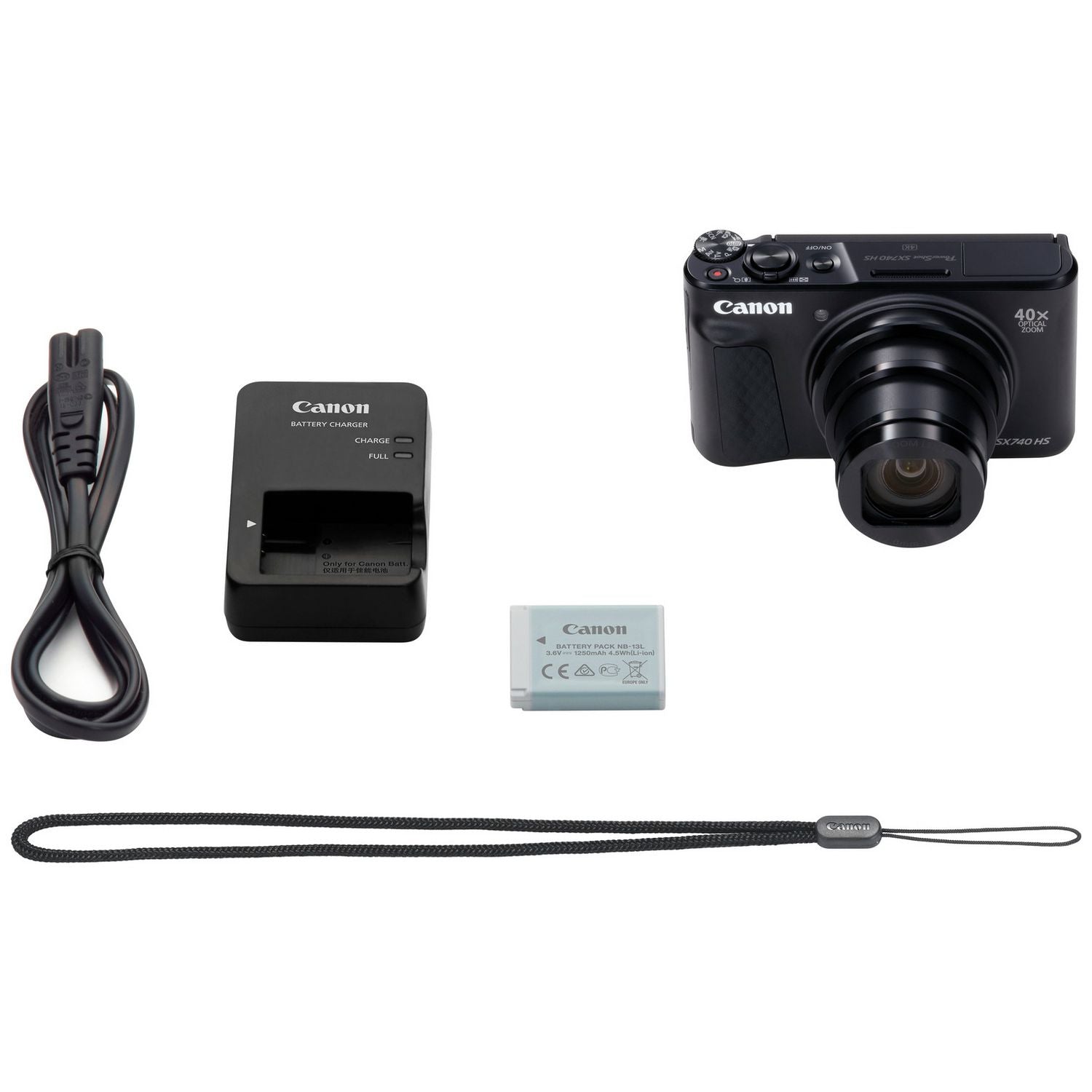 Canon PowerShot SX740 HS compact camera 40x zoom, UK version
