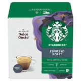 STARBUCKS Dark Espresso Roast Coffee Pods by NESCAFE Dolce Gusto   12 per pack GOODS M&S   