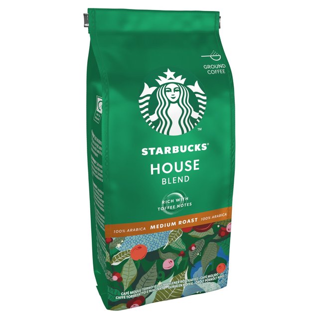 STARBUCKS House Blend Medium Roast Ground Coffee   200g