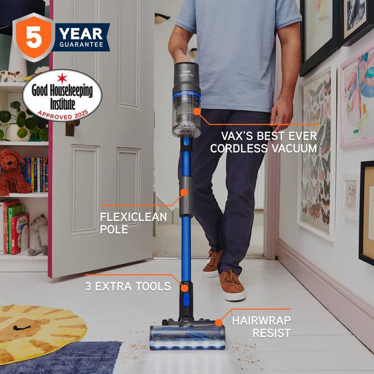 Vax cordless vacuum cleaner pet with FlexiClean pole - British product