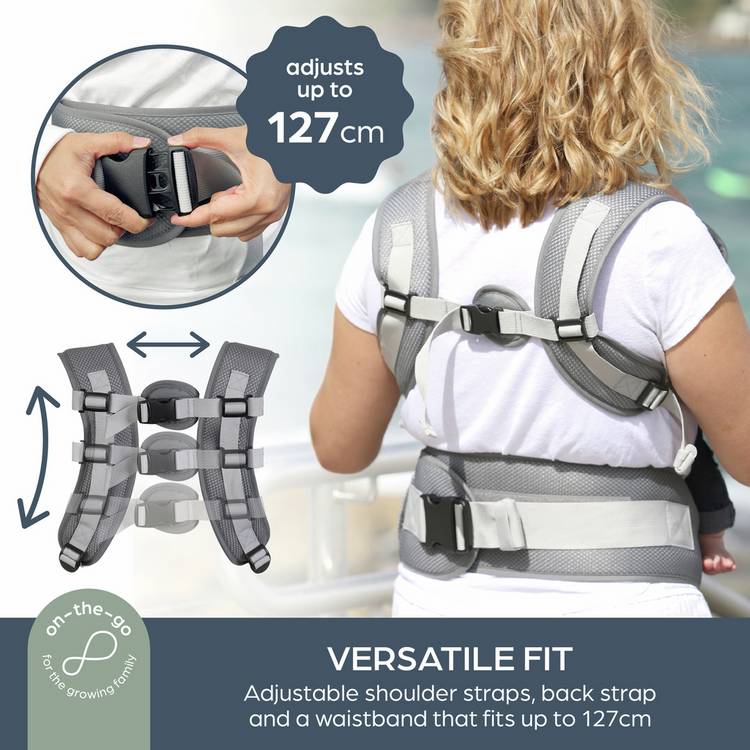Dreambaby baby carrier Elevate 5/1 multifunctional grey, UK version
