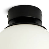 Habitat opal glass bathroom ceiling light black - British brand
