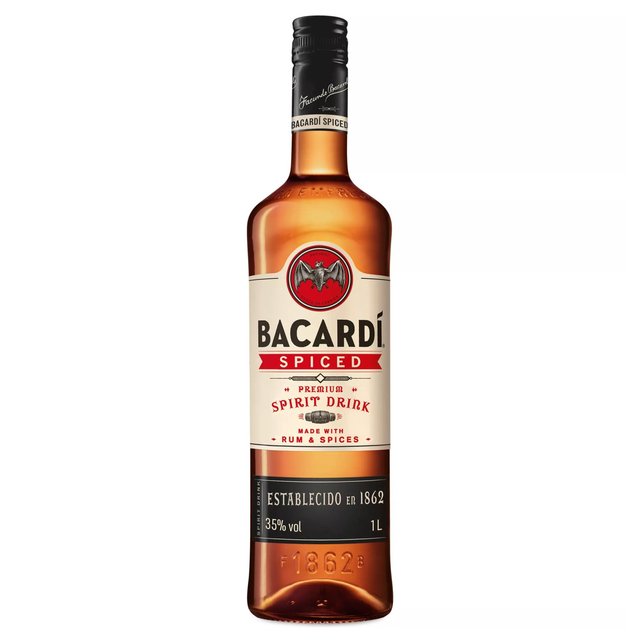 Bacardi Spiced Premium Rum Spirit Drink   1L